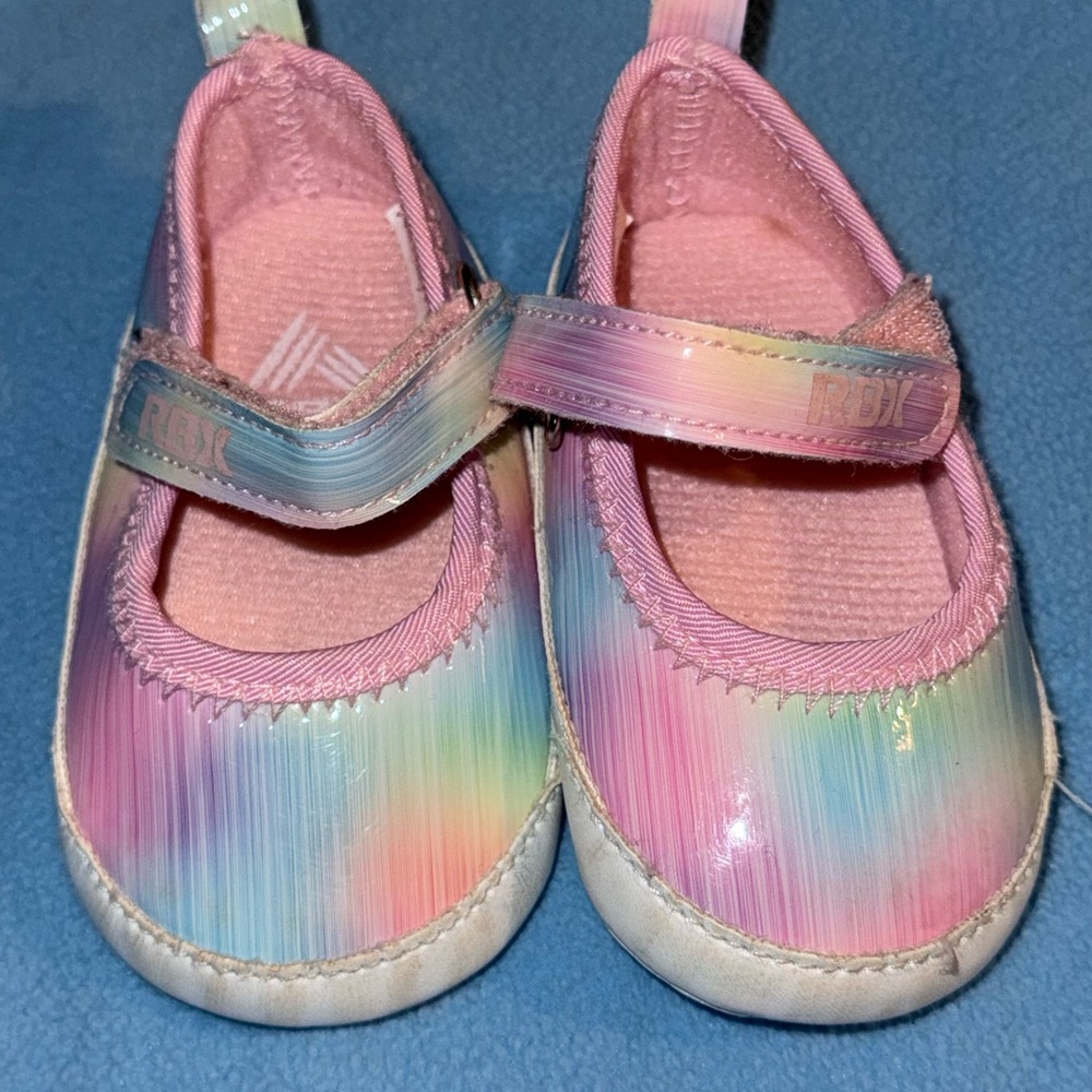 RBX Pink and Blue Baby Walker Shoes with Soft Materials